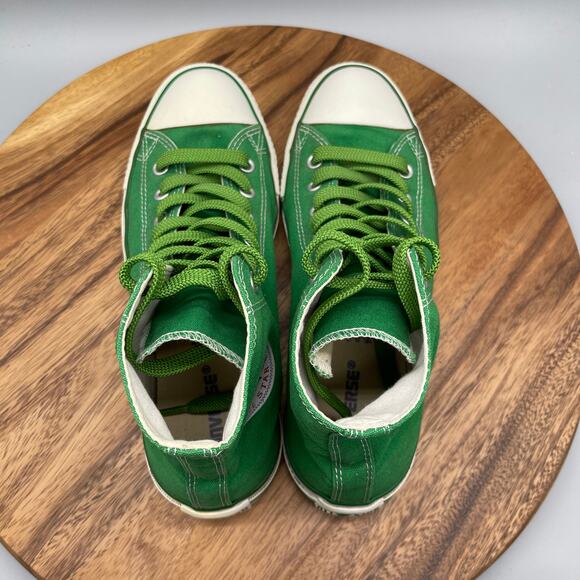 Converse Chuck Taylor All Star Shoes Mens 10 Green Hi Top Canvus Skate Casual - Picture 5 of 8